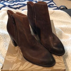 Leather ankle boots